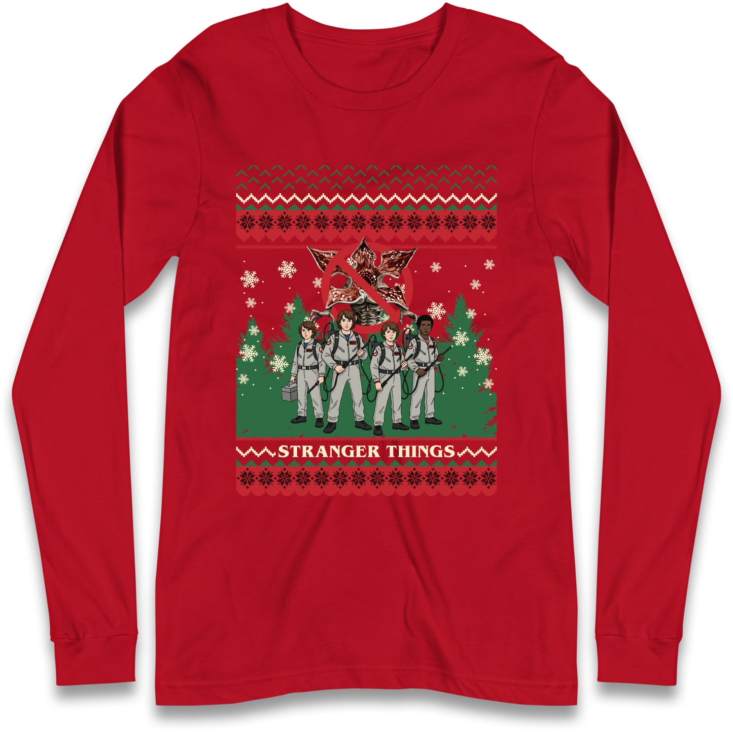 Stranger Things Demogorgon Christmas Longsleeve T Shirt