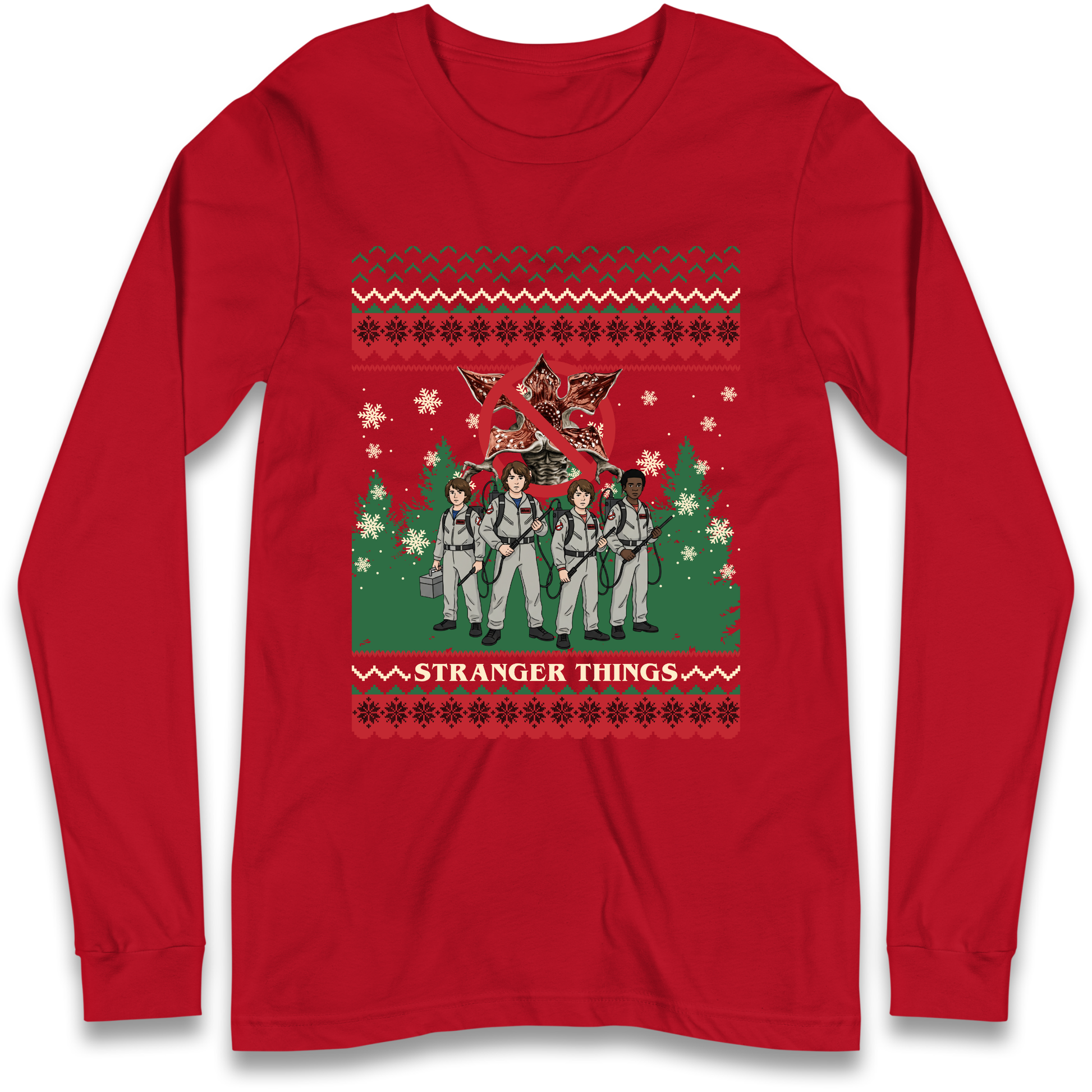 Stranger Things Demogorgon Christmas Longsleeve T Shirt