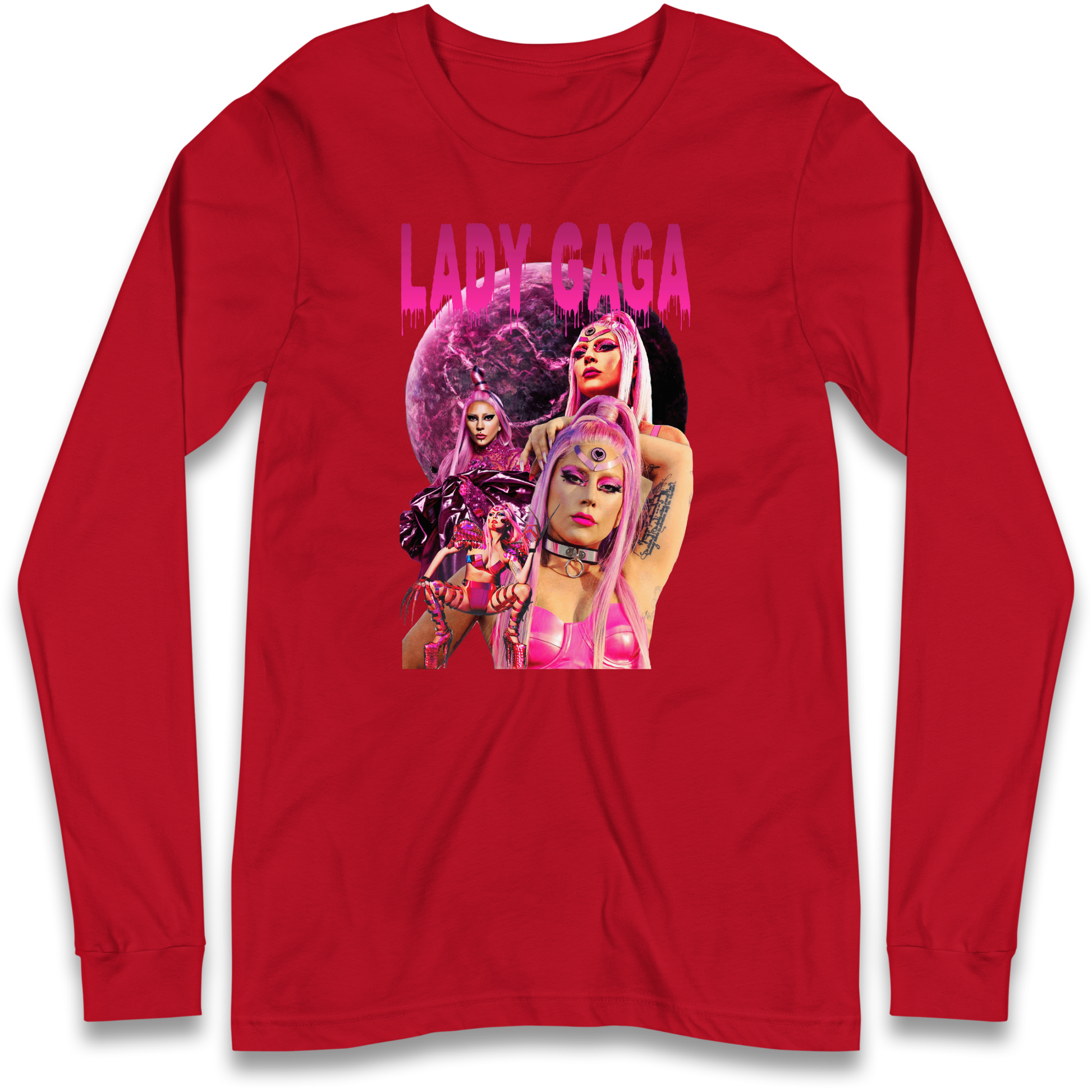 Lady GaGa Pink Longsleeve T Shirt