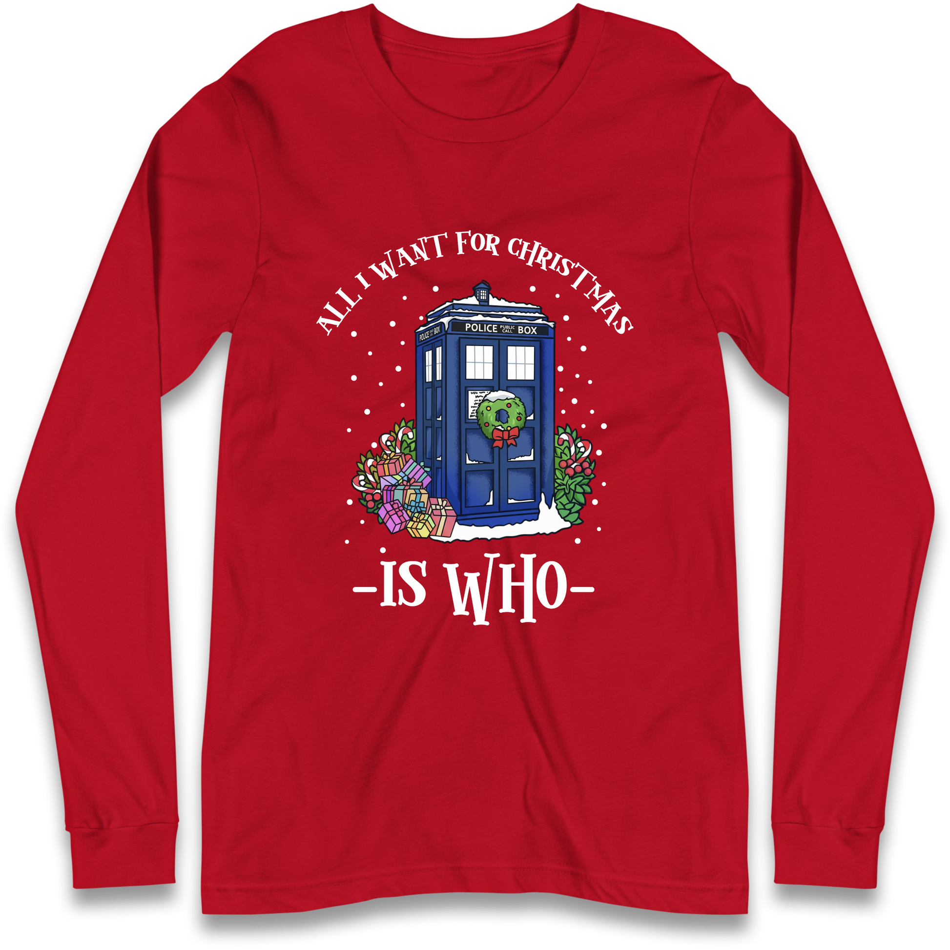 Dr Who Christmas Longsleeve T-Shirt