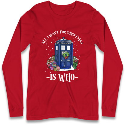 Dr Who Christmas Longsleeve T-Shirt
