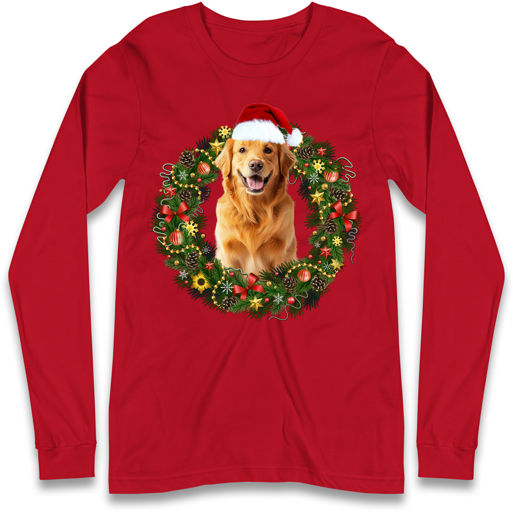 Dog Christmas Longsleeve T Shirt