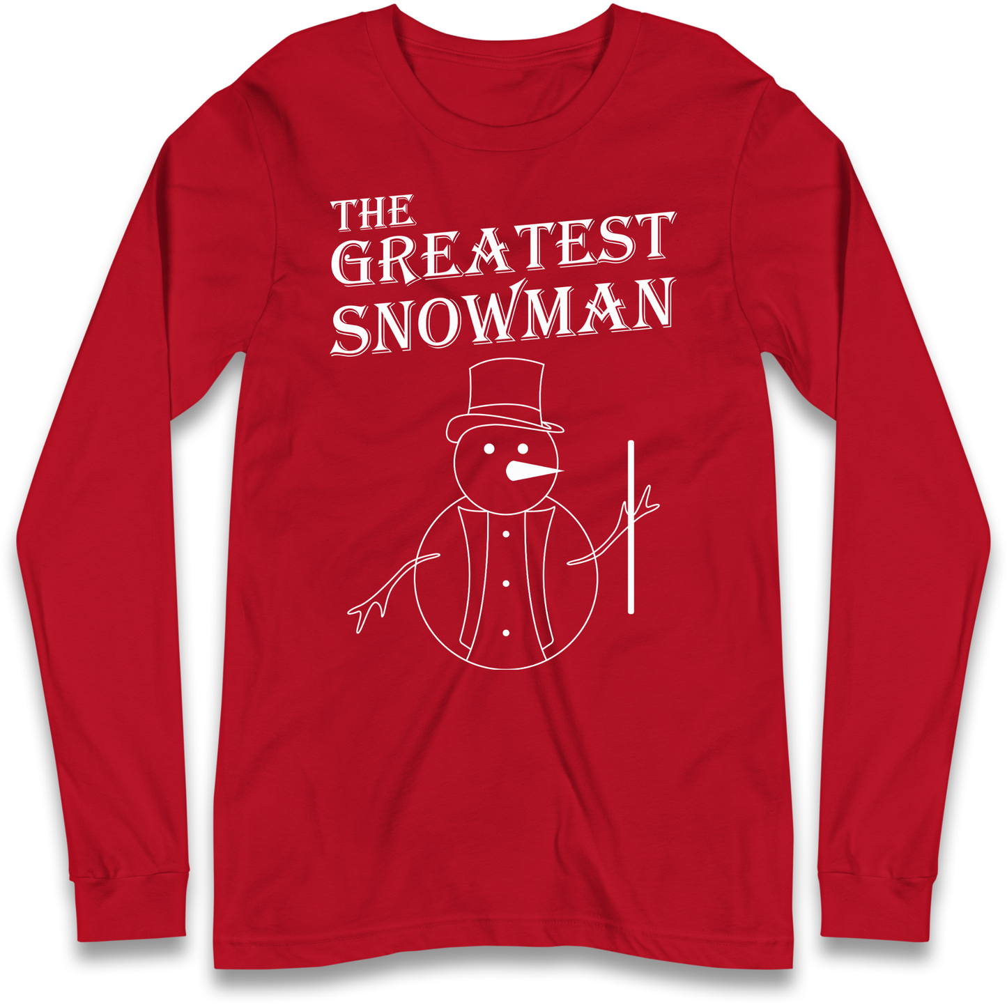 The Greatest Snowman Christmas Longsleeve T Shirt