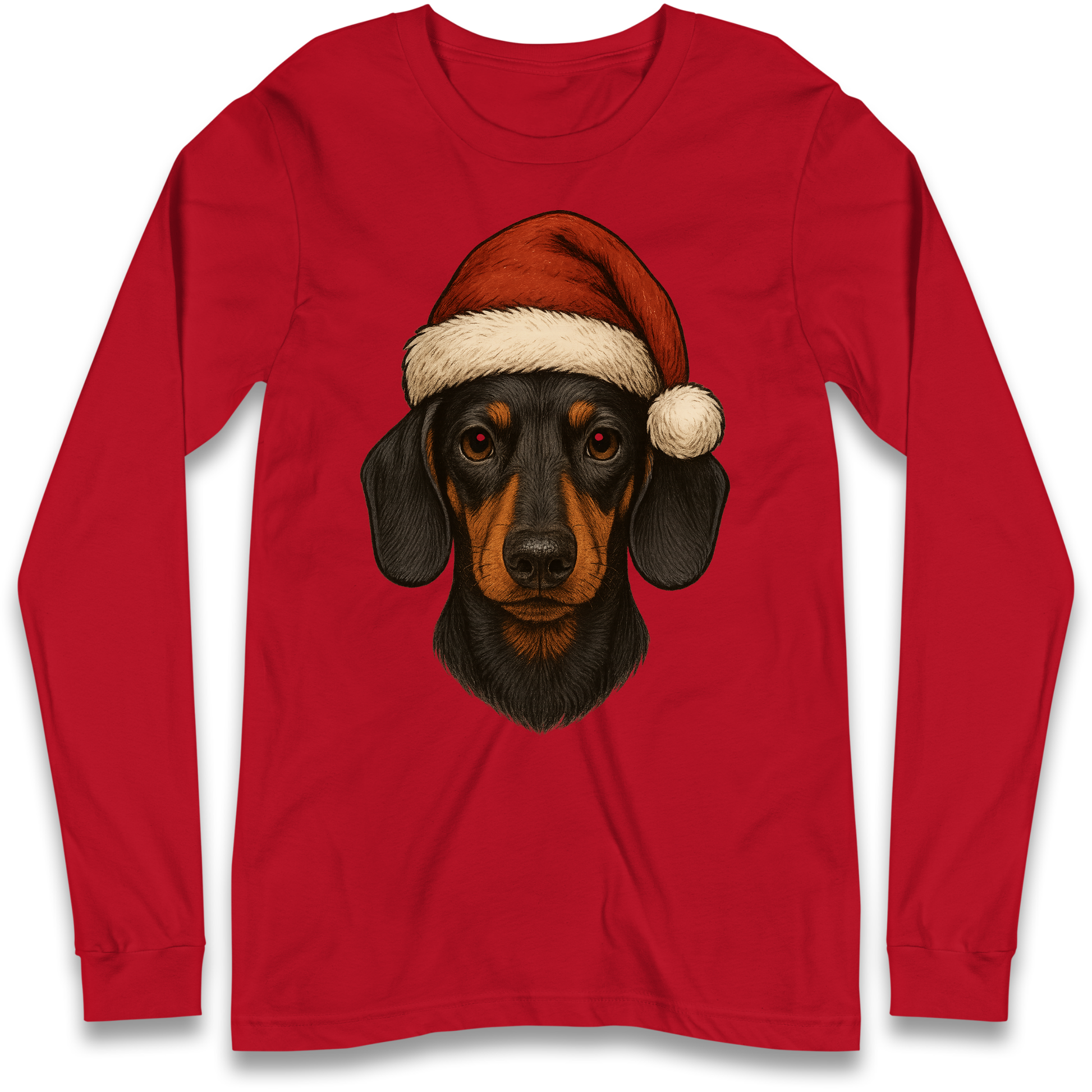 Sausage Dog Christmas Longsleeve T-Shirt