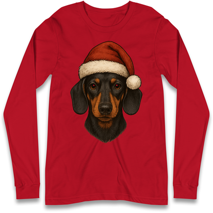 Sausage Dog Christmas Longsleeve T-Shirt