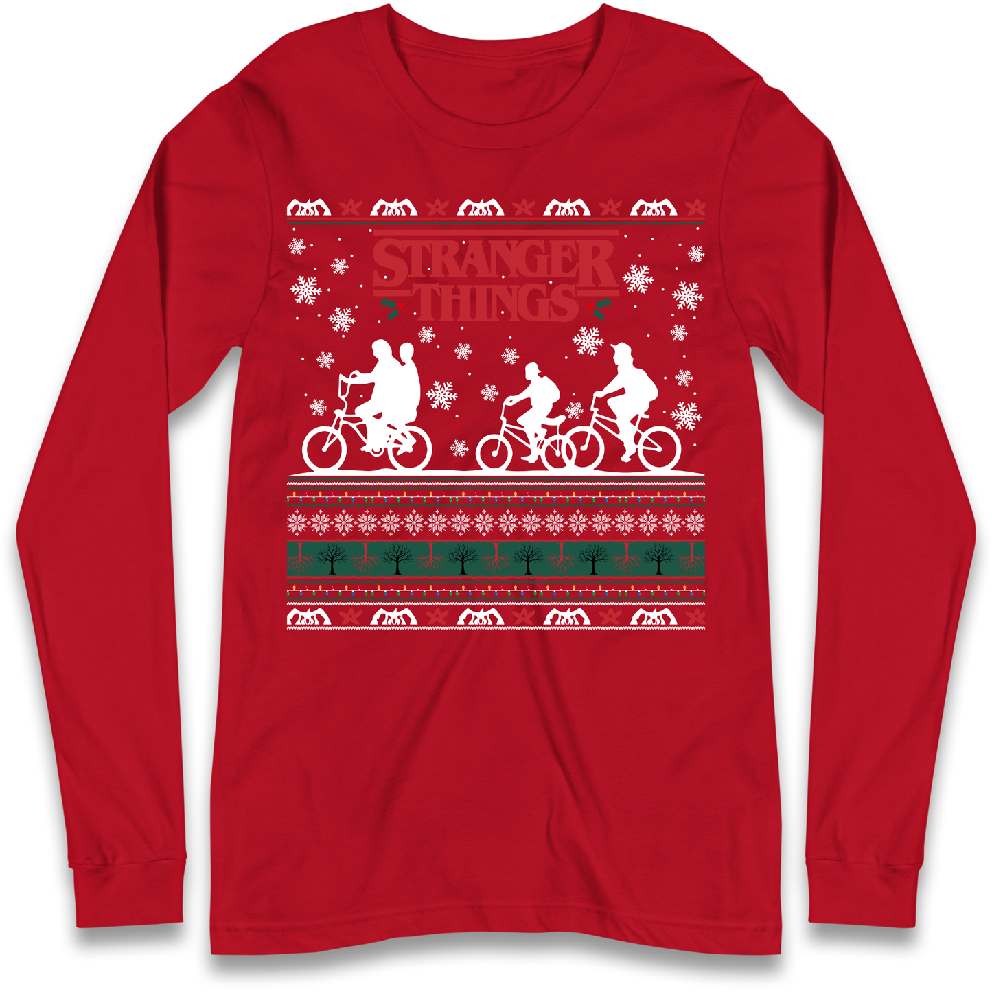 Stranger Things Christmas Longsleeve T Shirt