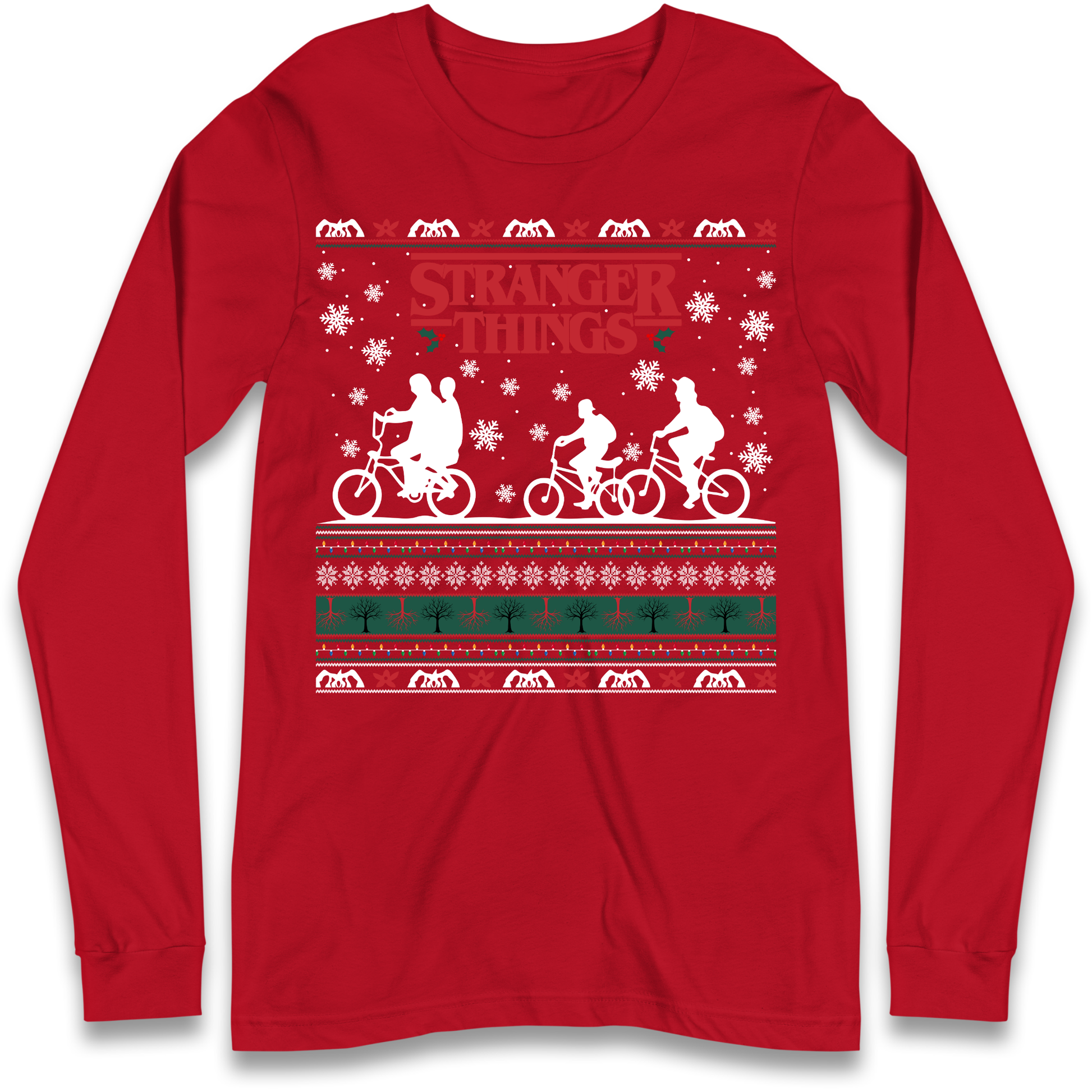Stranger Things Christmas Longsleeve T Shirt
