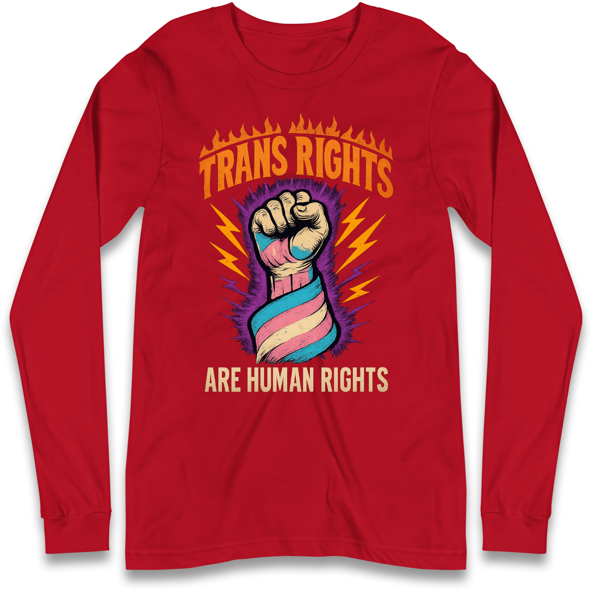 Trans Rights Are Human Rights Longsleeve T Shirt