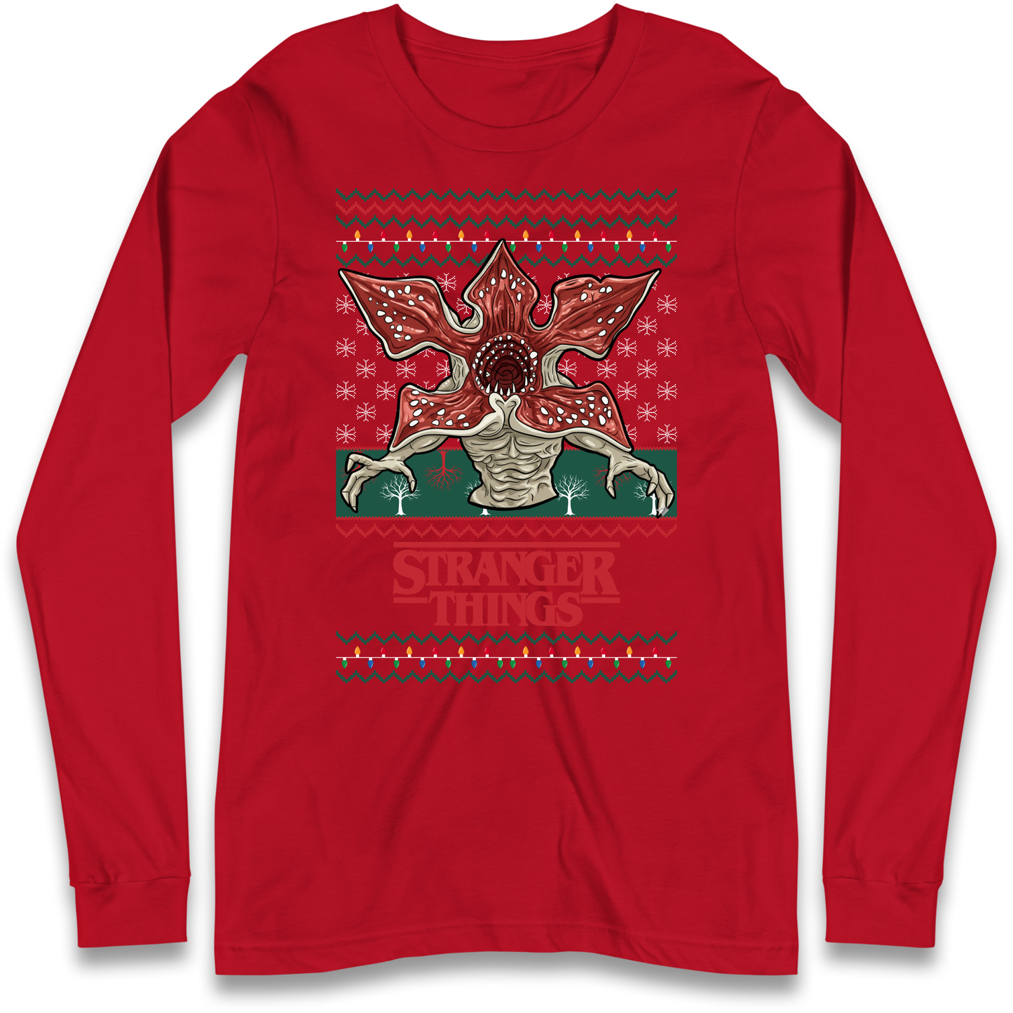 Demogorgon Christmas Longsleeve T Shirt