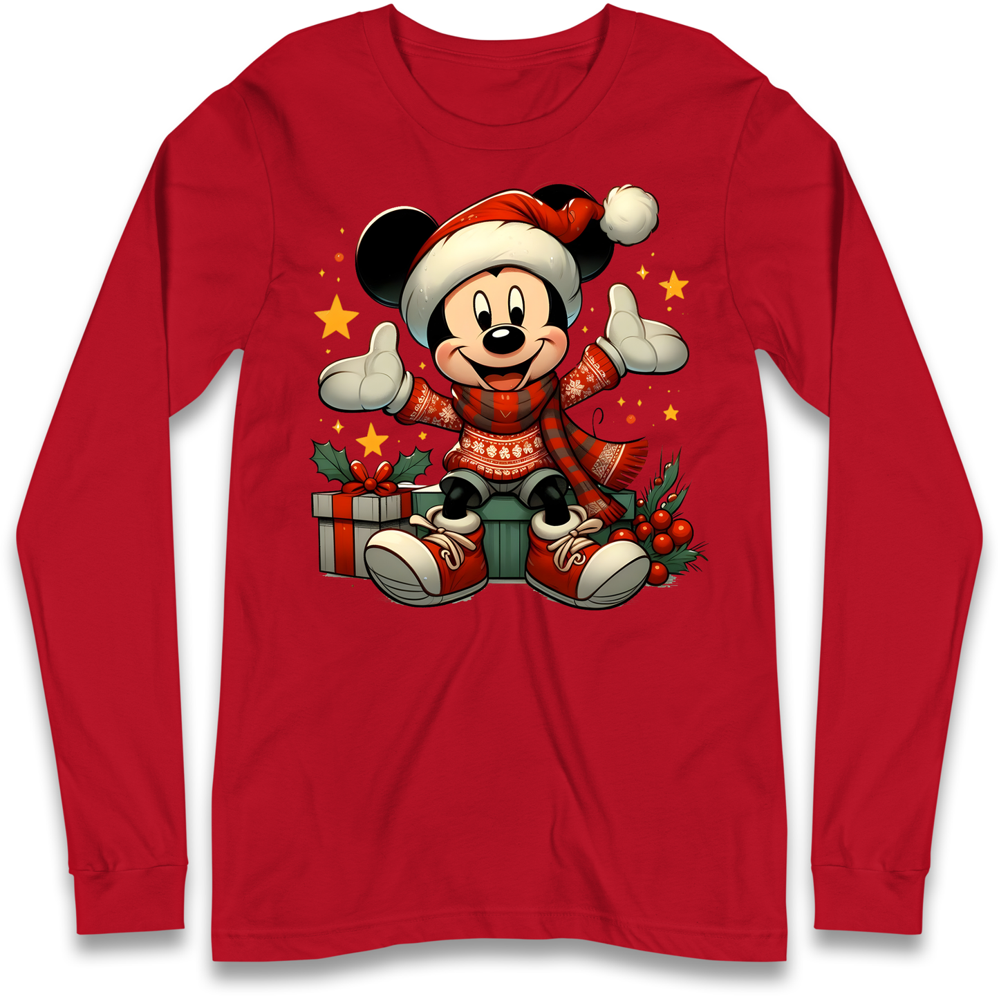 Micky Mouse Christmas Longsleeve T Shirt