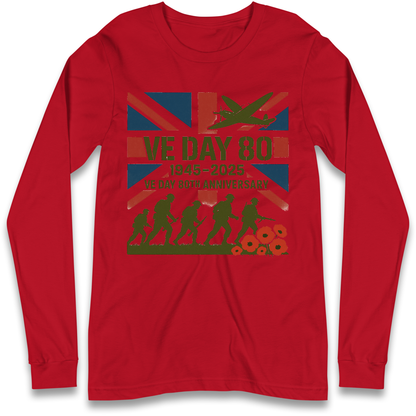 VE Day 80th Anniversary 1945 2025 Longsleeve T Shirt