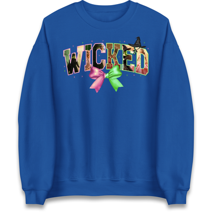 Wicked Pink & Green Bow Jumper