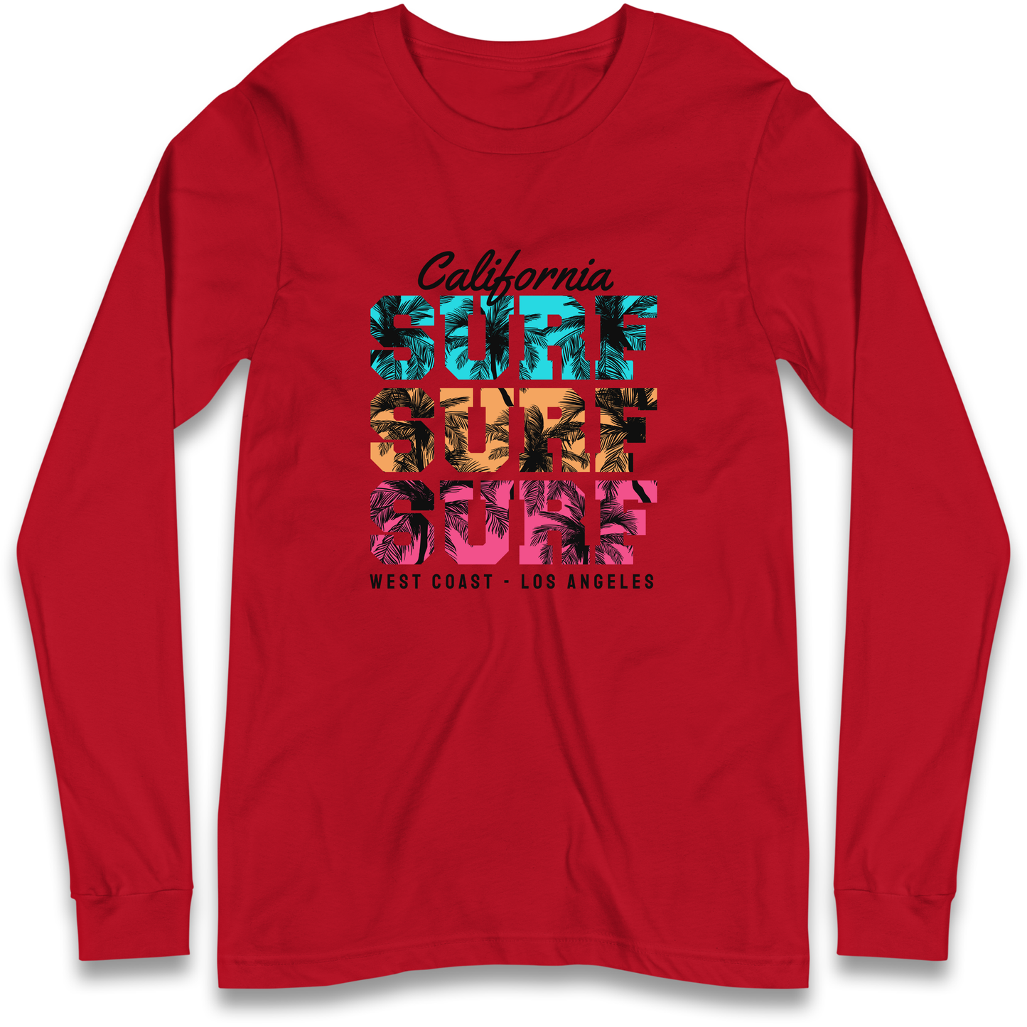 California Surf Surf Surf Longsleeve T Shirt