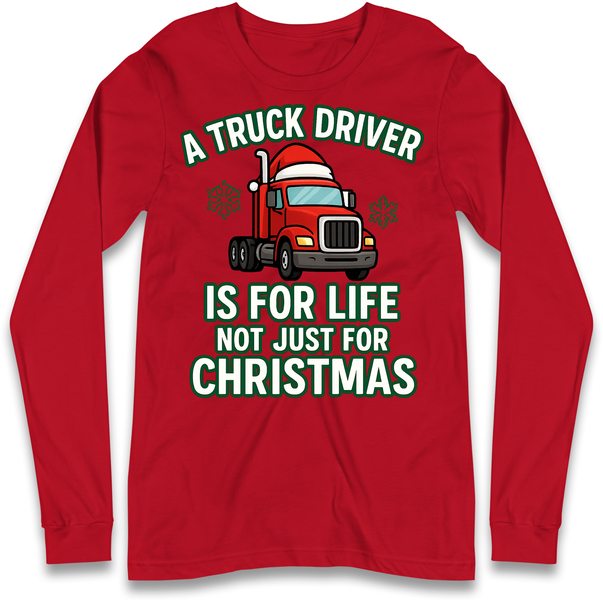Truck Driver Christmas Longsleeve T Shirt