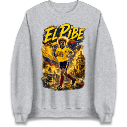 Carlos Valderrama Colombia Football Sweatshirt