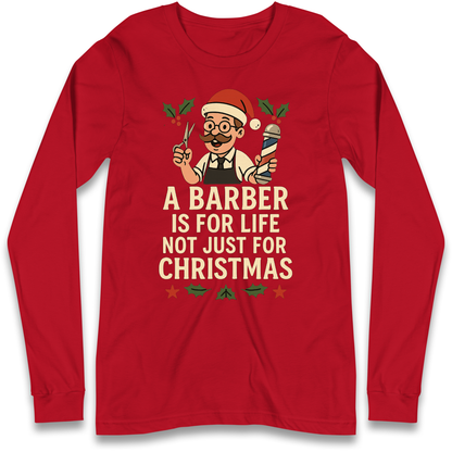 Barber Christmas Longsleeve T Shirt