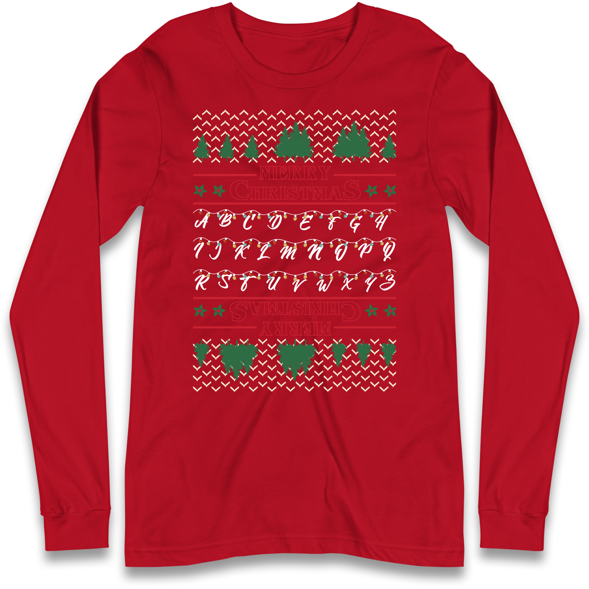 stranger things christmas jumper Longsleeve T Shirt