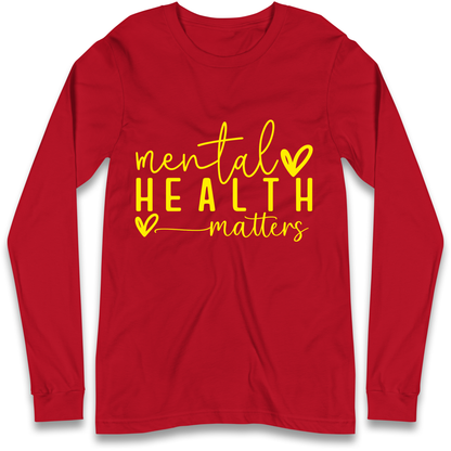Yellow Mental Health Longsleeve T Shirt