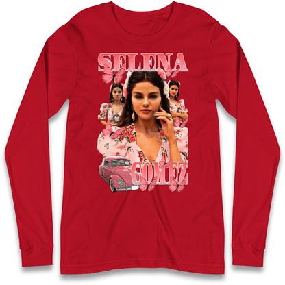 Selena Gomez Pink Longsleeve T Shirt