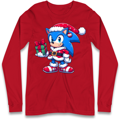 Sonic The Hedgehog Santa Longsleeve T Shirt