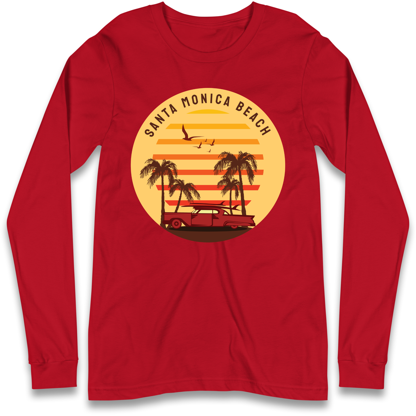 Santa Monica Beach Longsleeve T Shirt