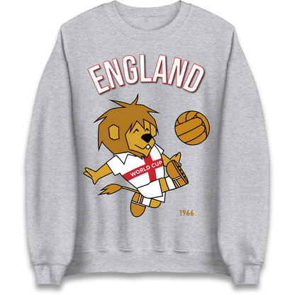 England World Cup Willie 1966 Football Sweatshirt