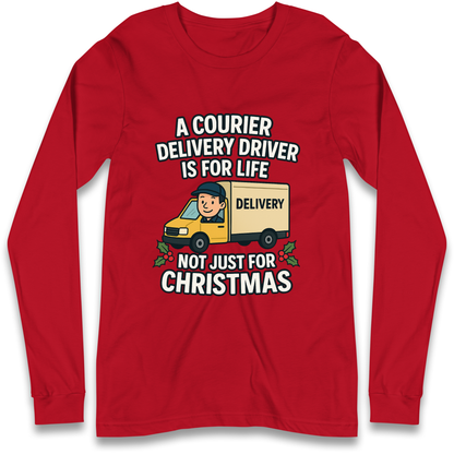 Courier Delivery Driver Christmas Longsleeve T Shirt