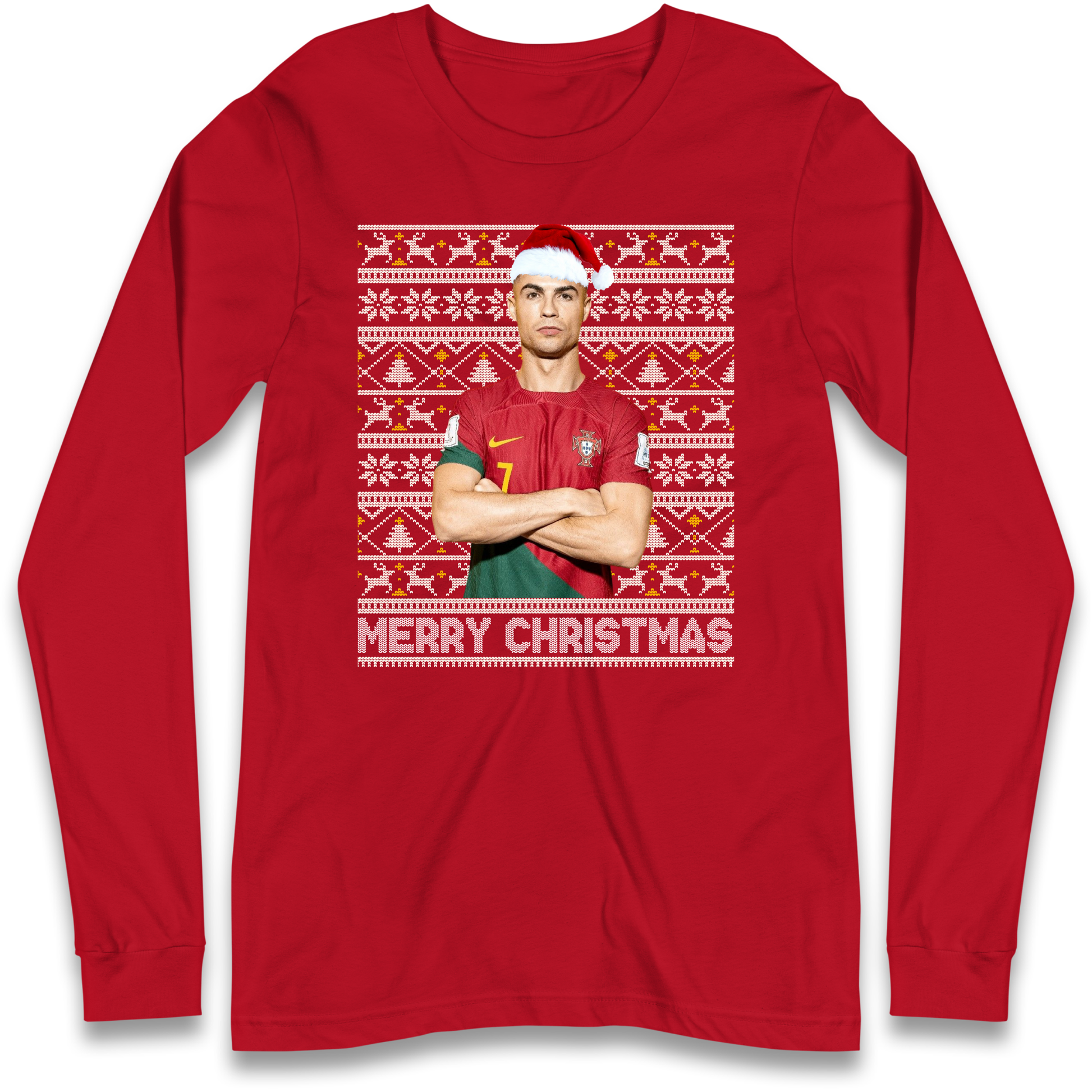 Merry Christmas Ronaldo Longsleeve T Shirt