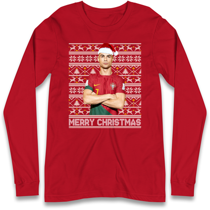 Merry Christmas Ronaldo Longsleeve T Shirt