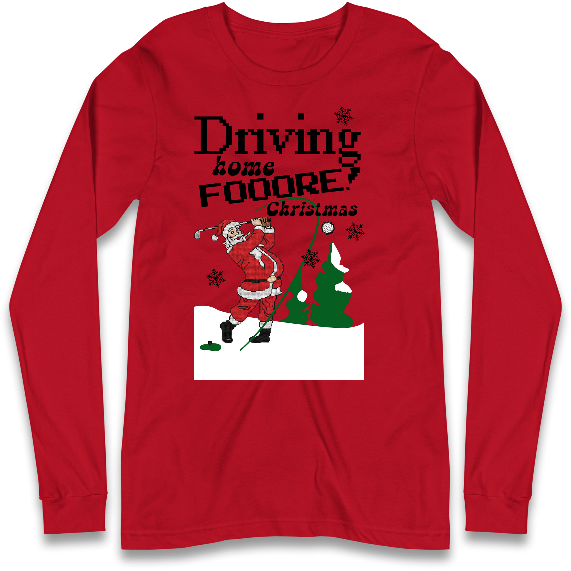 Christmas Golf Longsleeve T-Shirt