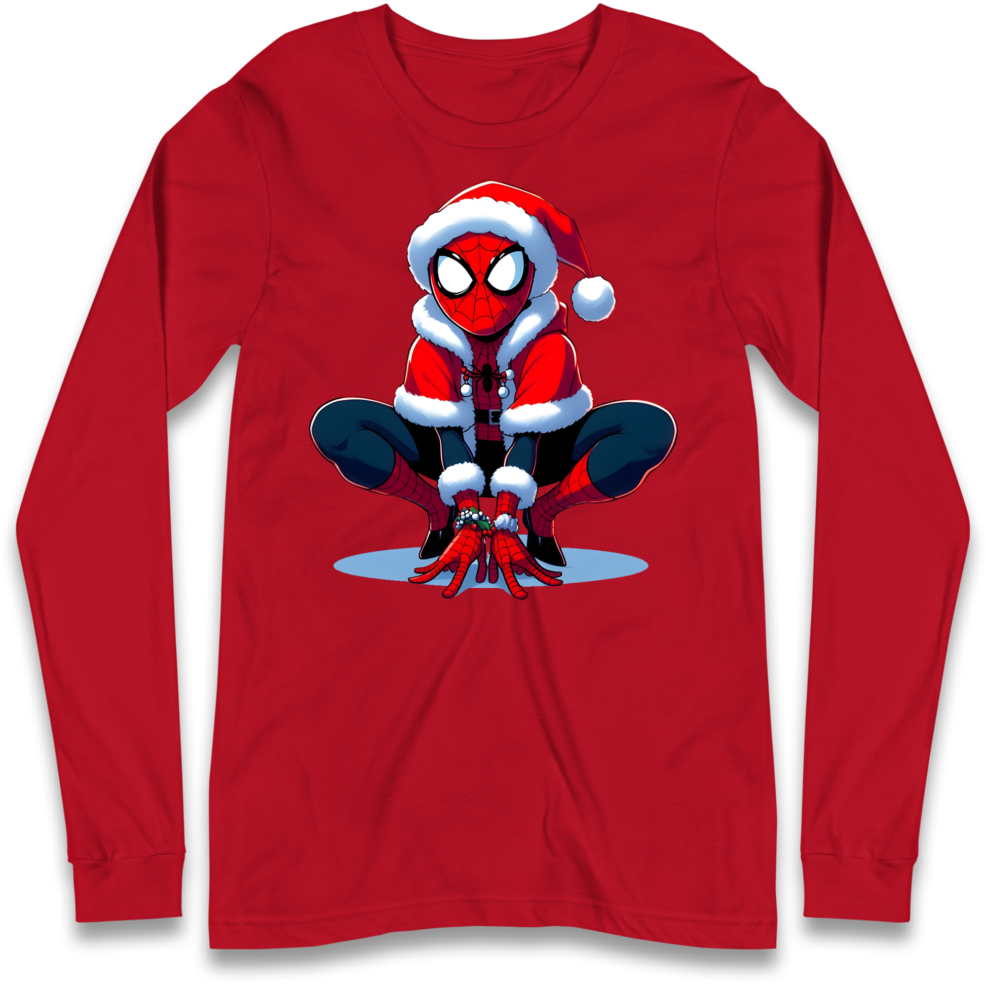 Spiderman Santa Longsleeve T Shirt