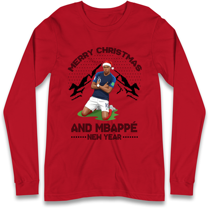 Mbappe Christmas Longsleeve T-Shirt