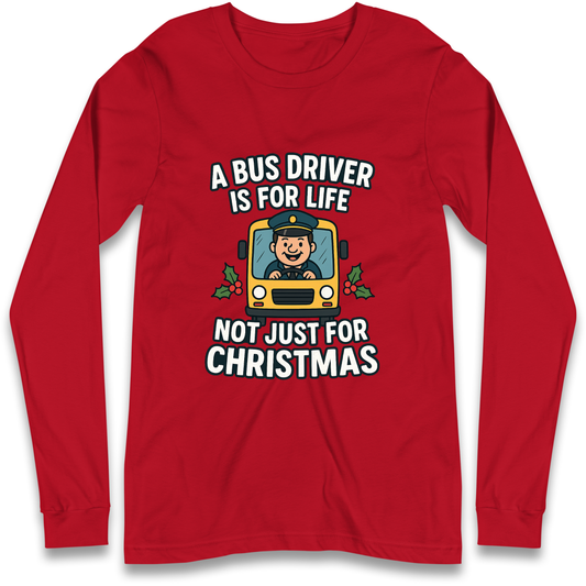 Bus Driver Christmas Longsleeve T Shirt