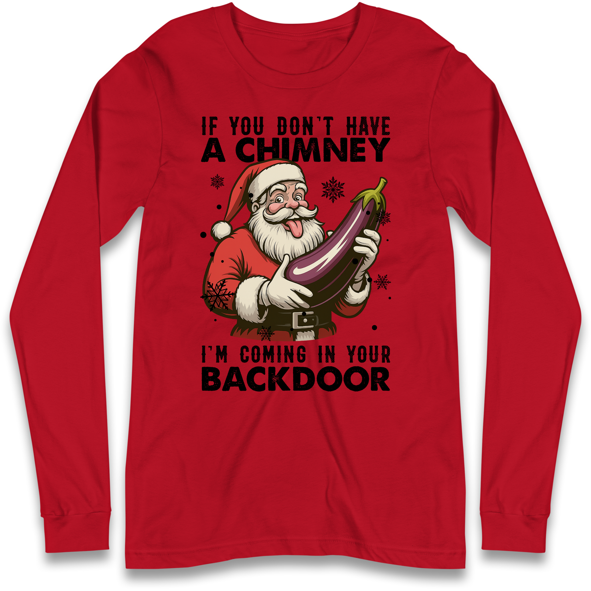 Santa Back Door Longsleeve T-Shirt