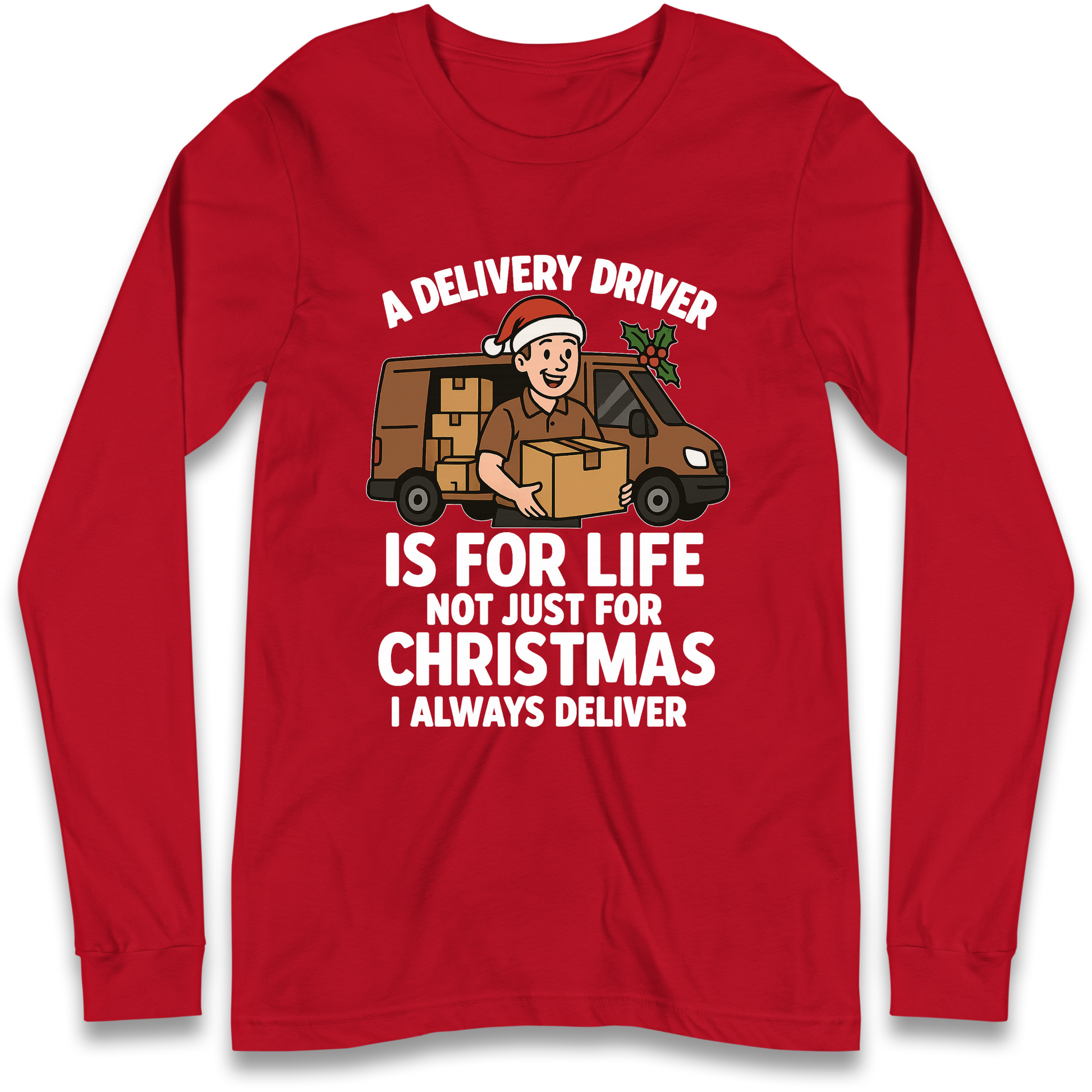Delivery Driver Christmas Longsleeve T Shirt