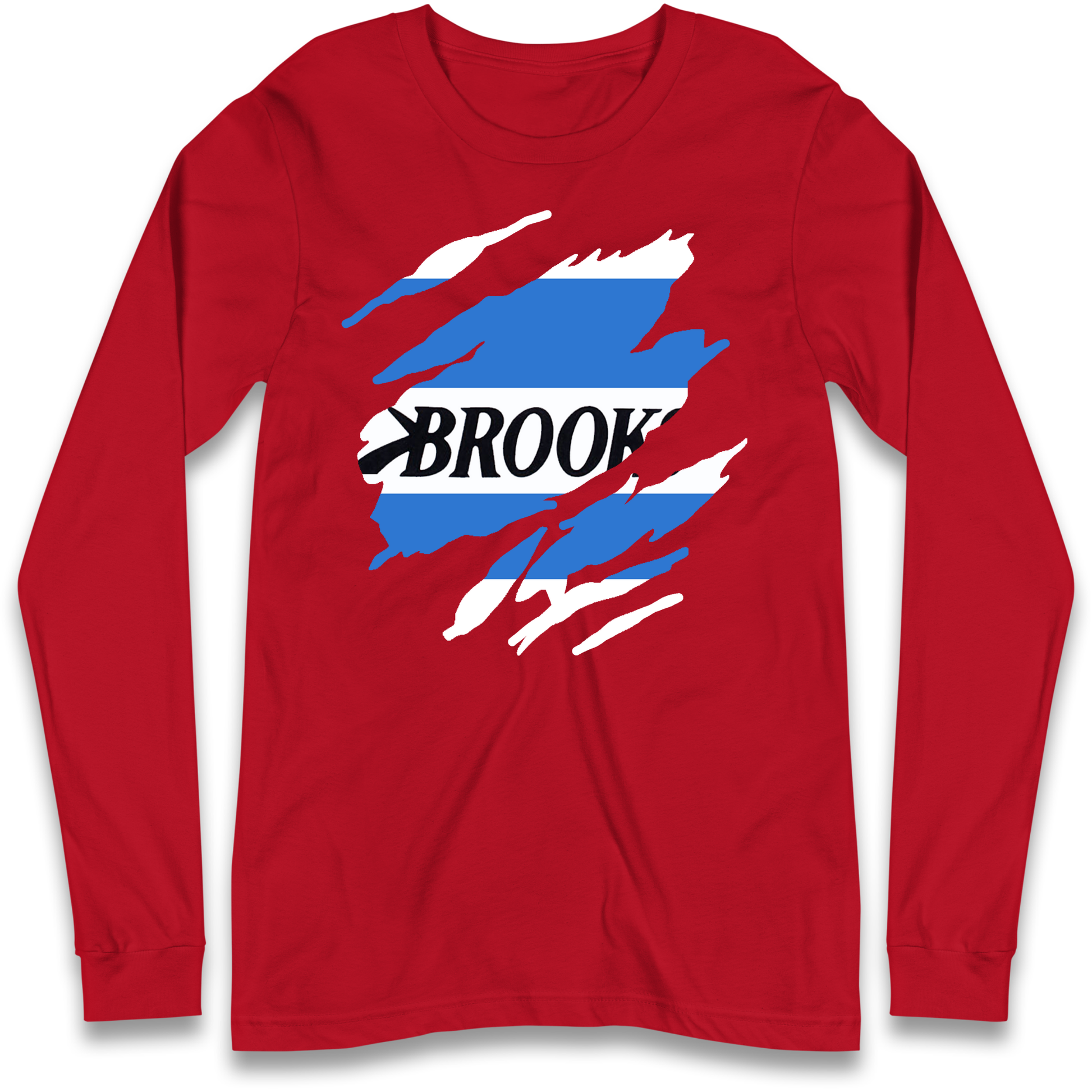 Retro QPR 1992 Torn Effect Longsleeve T Shirt