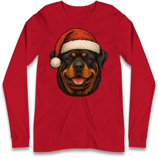 Rottweiler Christmas Longsleeve T Shirt
