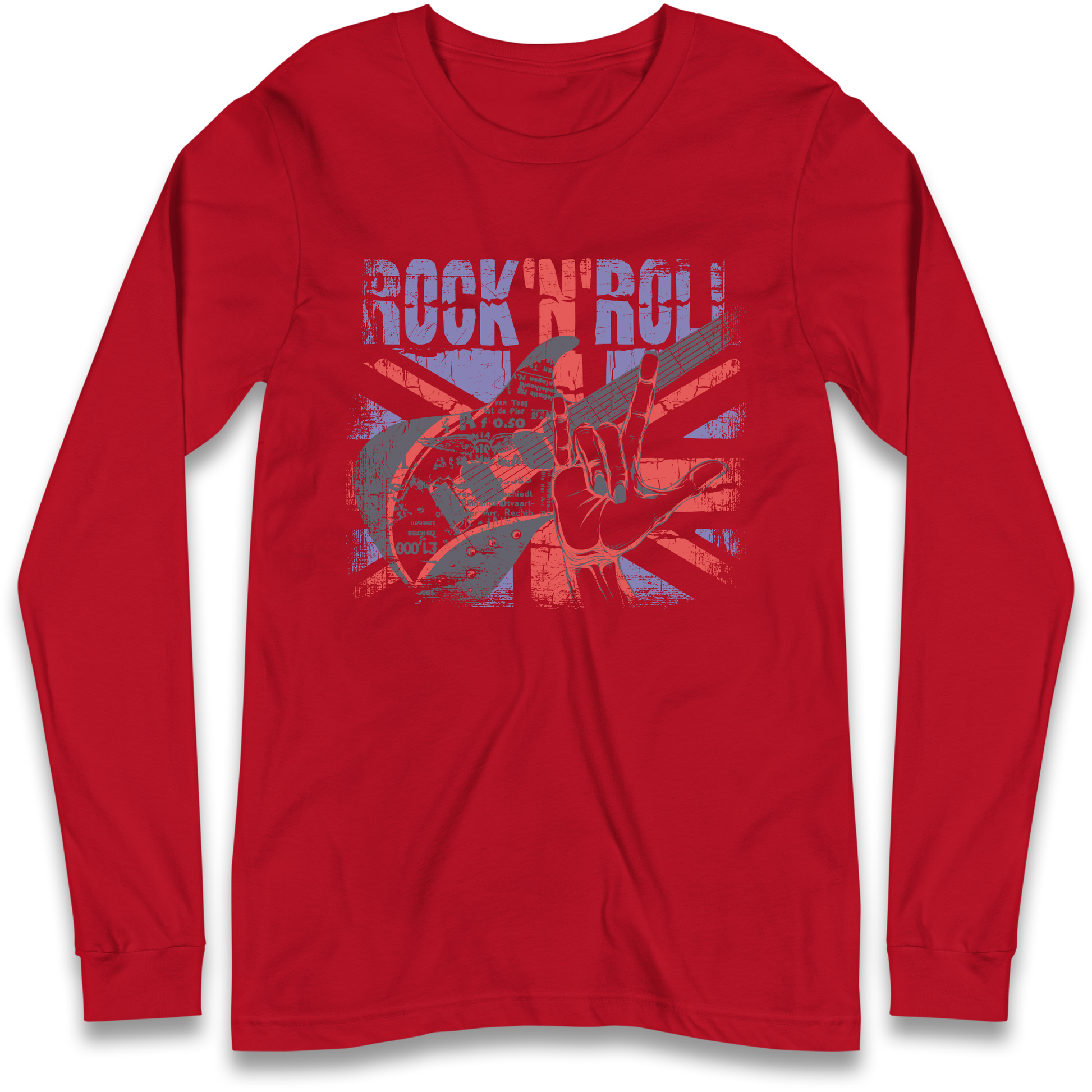 Rock N Roll Union Jack Longsleeve T Shirt