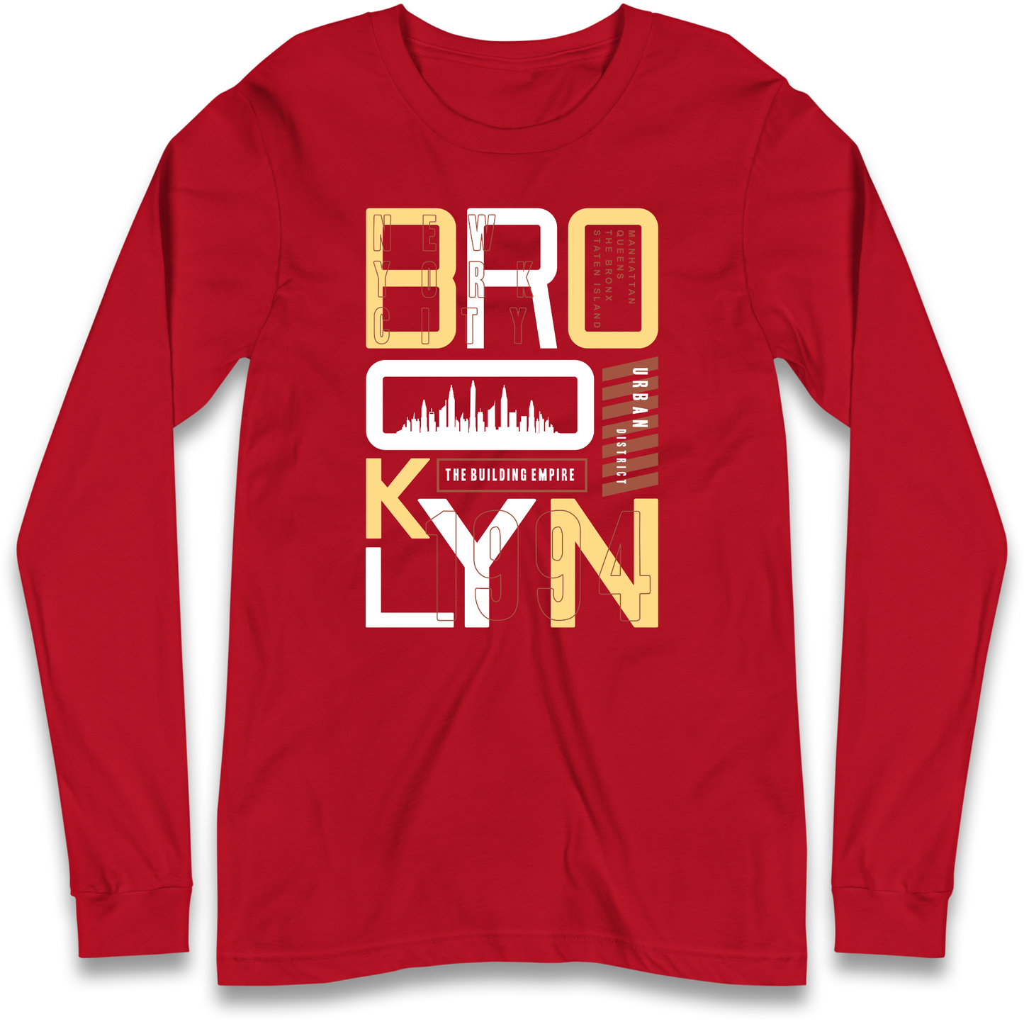 Brooklyn New York Urban District Longsleeve T Shirt