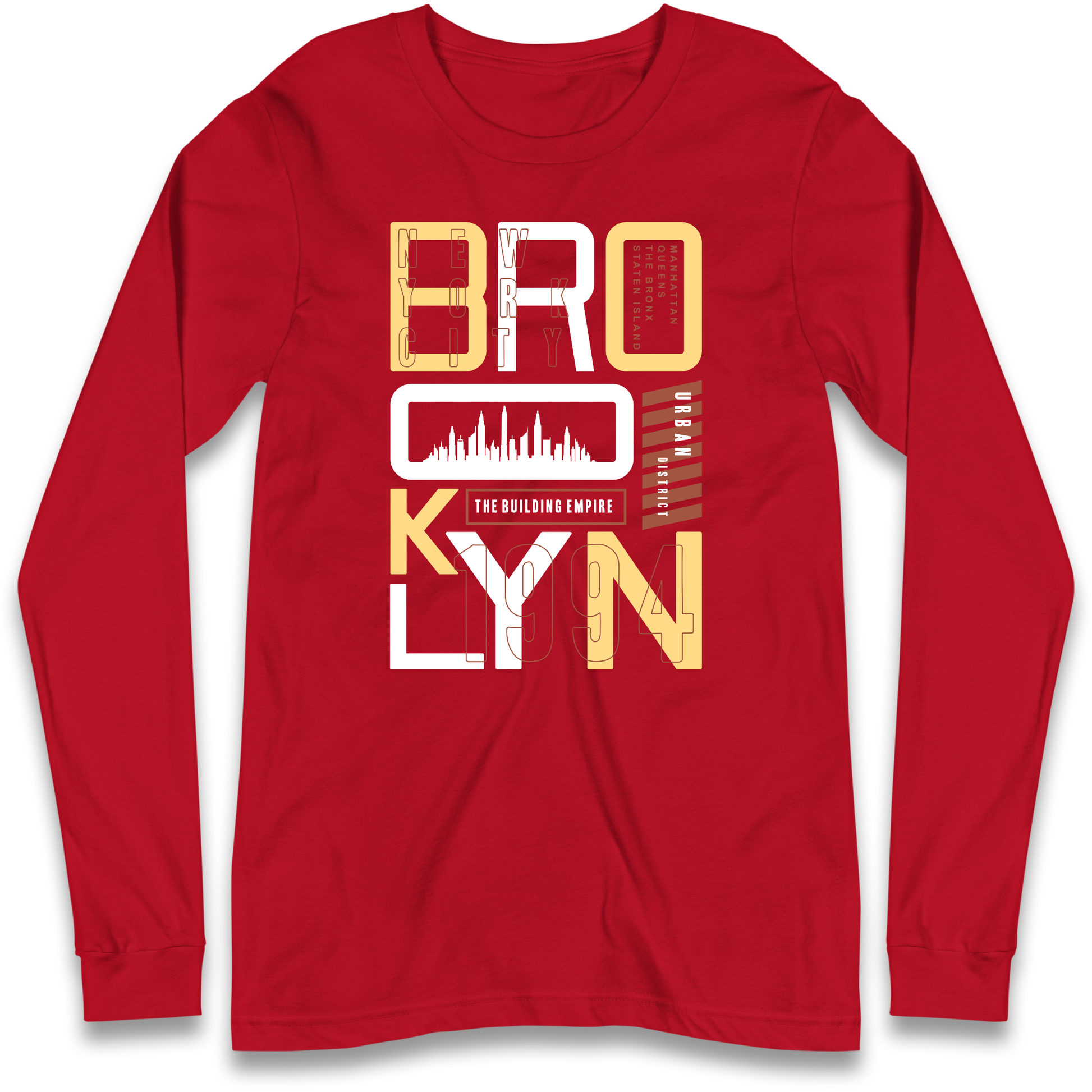 Brooklyn New York Urban District Longsleeve T Shirt