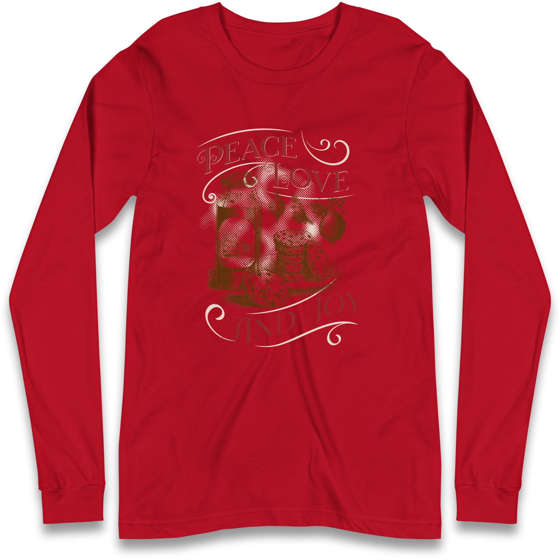 Peace Love And Joy Christmas Longsleeve T Shirt