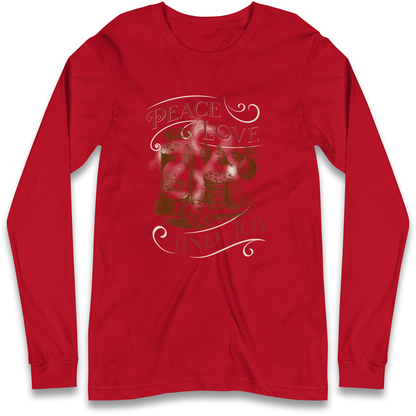 Peace Love And Joy Christmas Longsleeve T Shirt