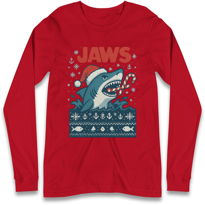 Jaws Christmas Longsleeve T Shirt