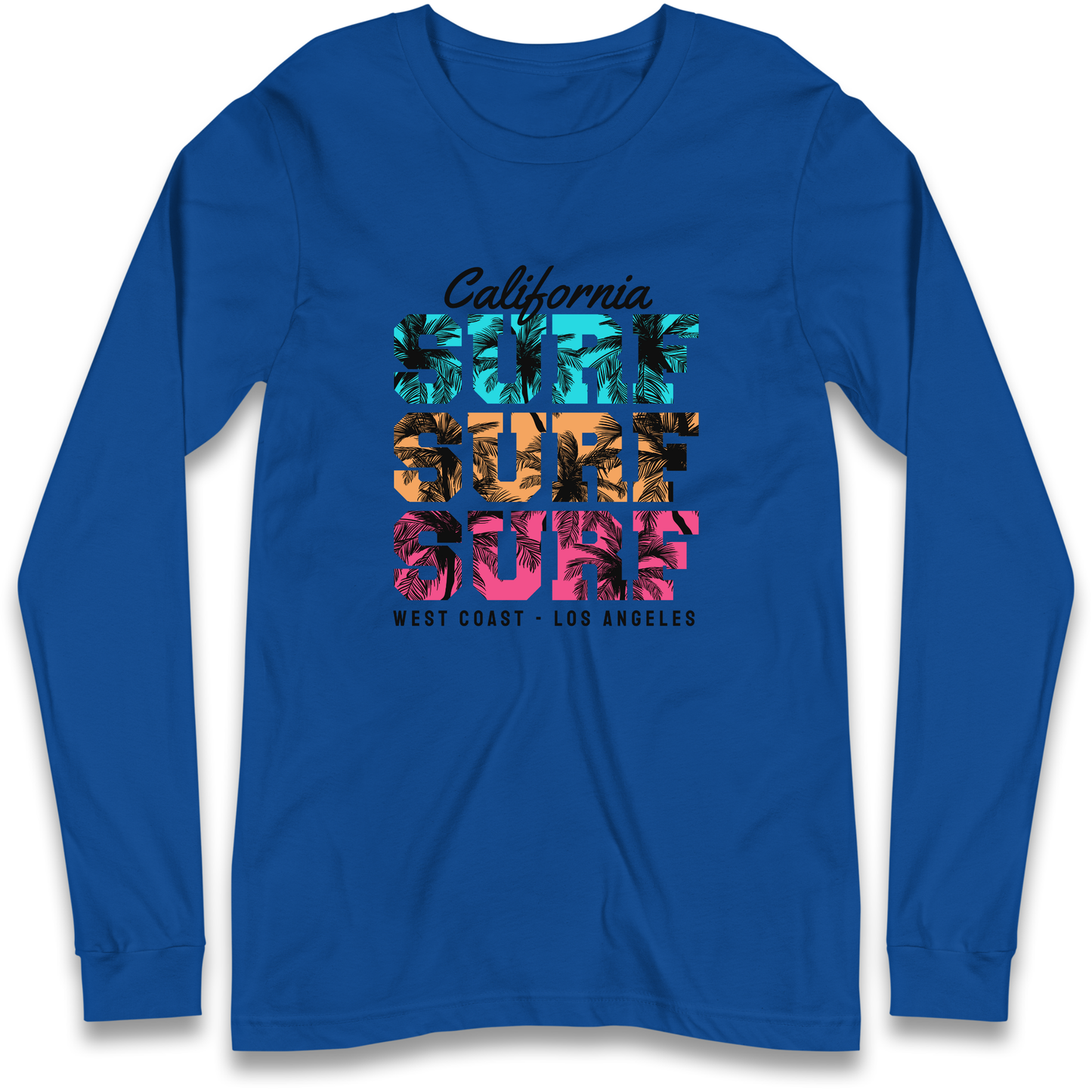 California Surf Surf Surf Longsleeve T Shirt