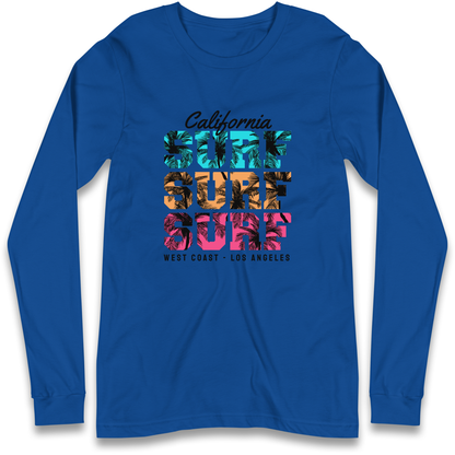 California Surf Surf Surf Longsleeve T Shirt