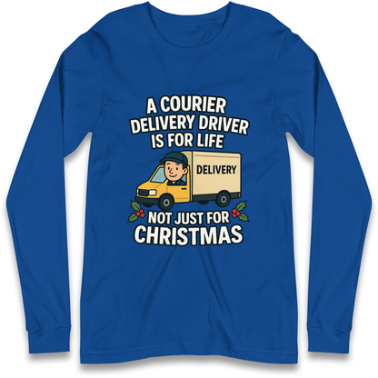 Courier Delivery Driver Christmas Longsleeve T Shirt