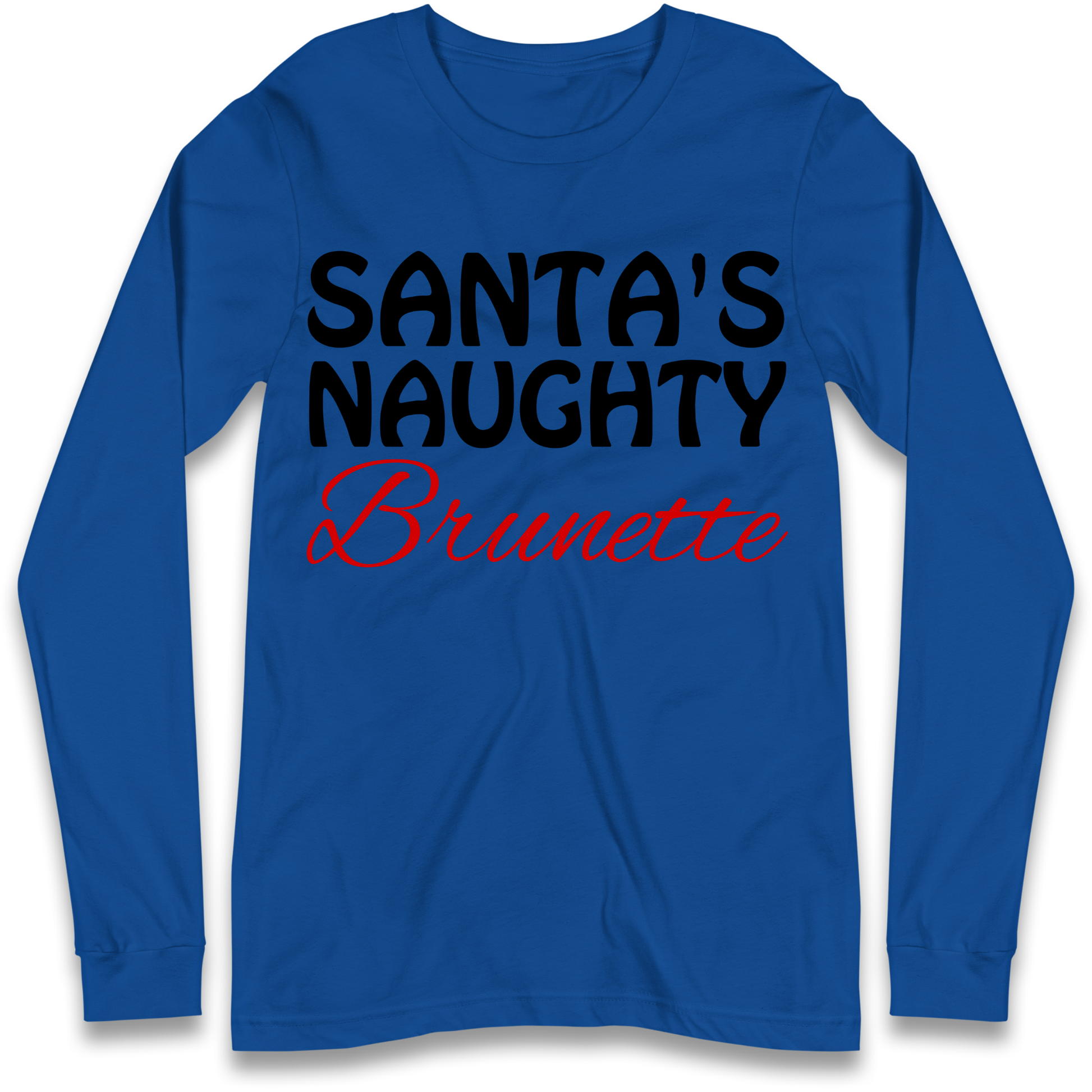 Naughty Brunette Longsleeve T-Shirt