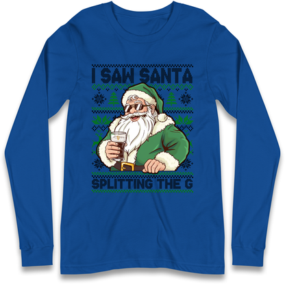 Santa Splitting The G Longsleeve T-Shirt