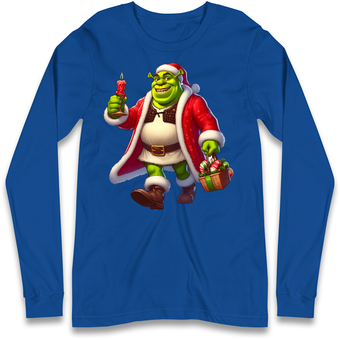 Shrek Santa Candle Longsleeve T Shirt