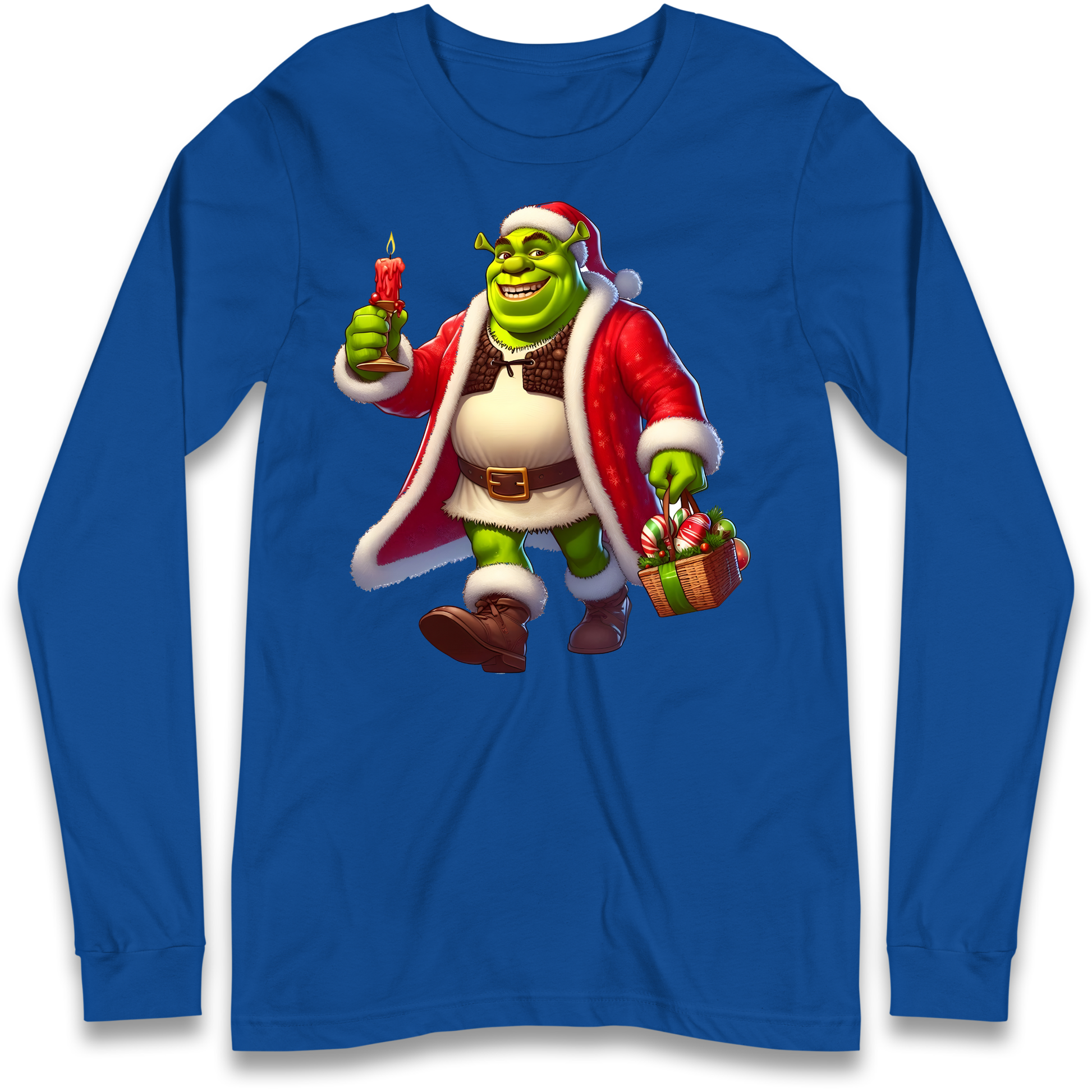 Shrek Santa Candle Longsleeve T Shirt